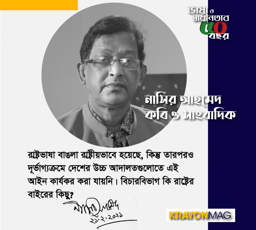 ভাষা ও স্বাধীনতার ৫০ বছর
